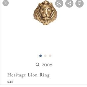 Lion heritage gold ring chloe isabel